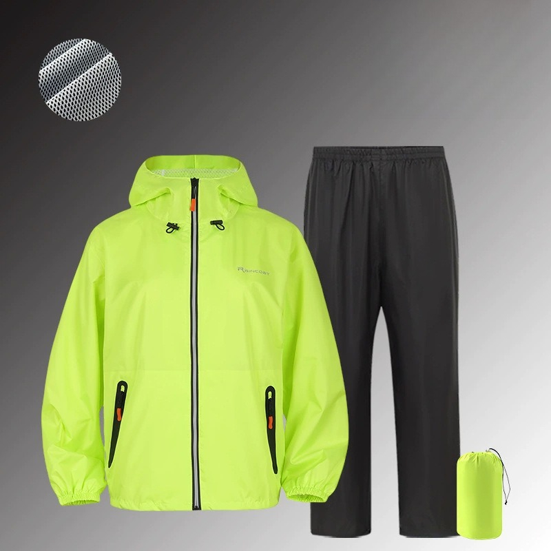Cycling Gear For Men - Full Body Waterproof Rain Suit Reflective