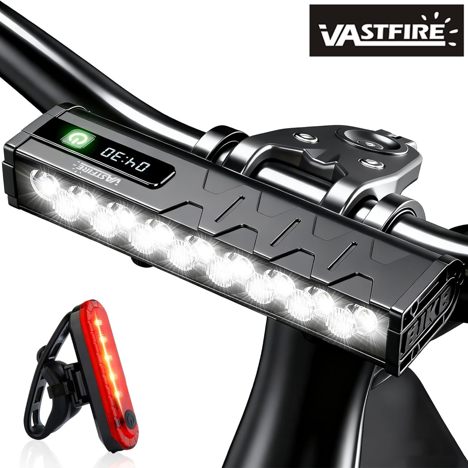 Cycling Gear Charging Station - Vastfire 17 LED Bike headlight and