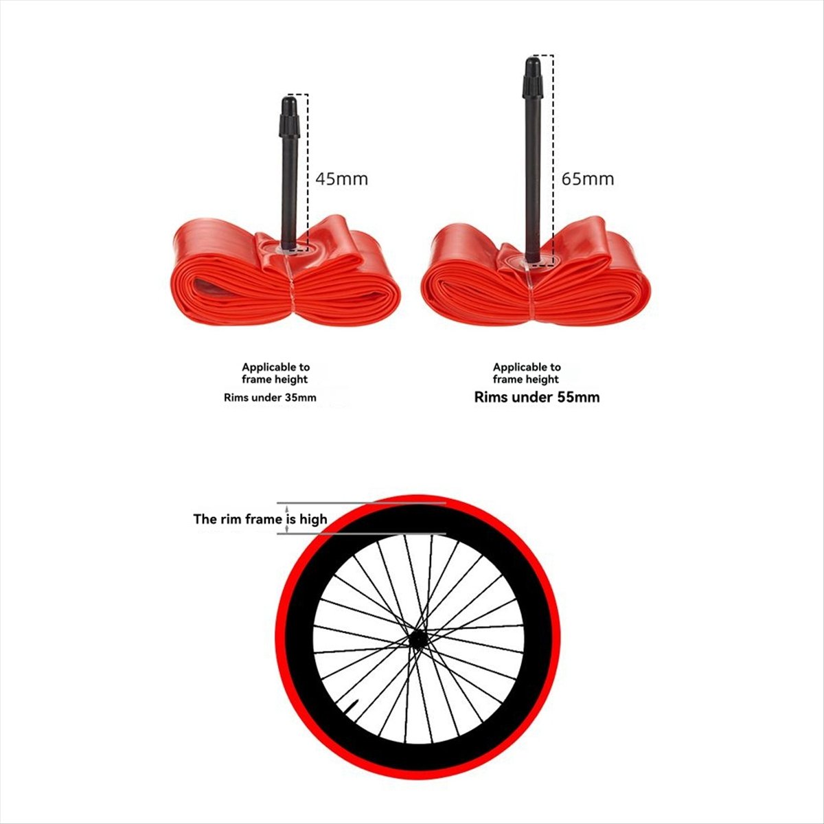 Gravel Bike Tires - T34C TPU Inner Tube for 700C