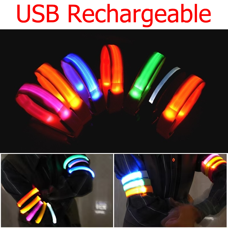 Cycling Gear Charging Station - Outdoor Night Running Armband USB Rechargeable