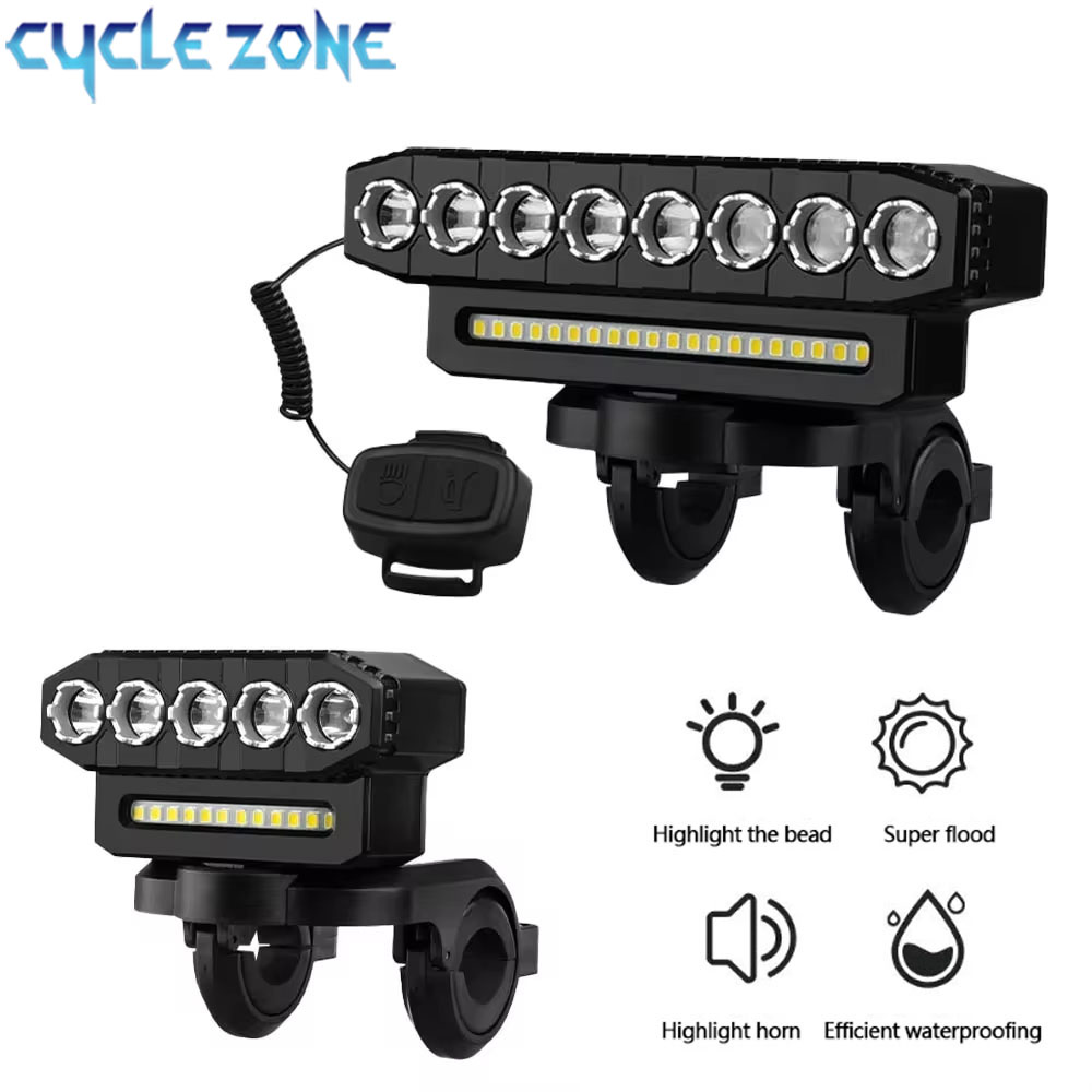 Cycling Gear Charging Station - 5/8 LED Bicycle Front Light USB