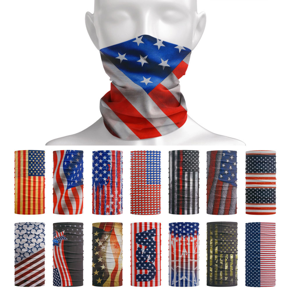 USA Flag Pattern Sun Protectiv - Cycling Gear For Men 评论和价格