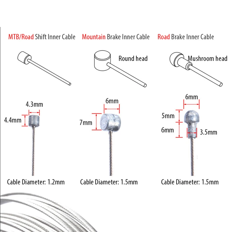 5pcs 2M MTB Bicycle Brake Line - Junior Cycling Gear 评论和价格