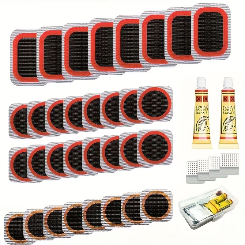 39pcs Bike Tire Repair Kit - B - Bike Tube Repair Kit 评论和价格
