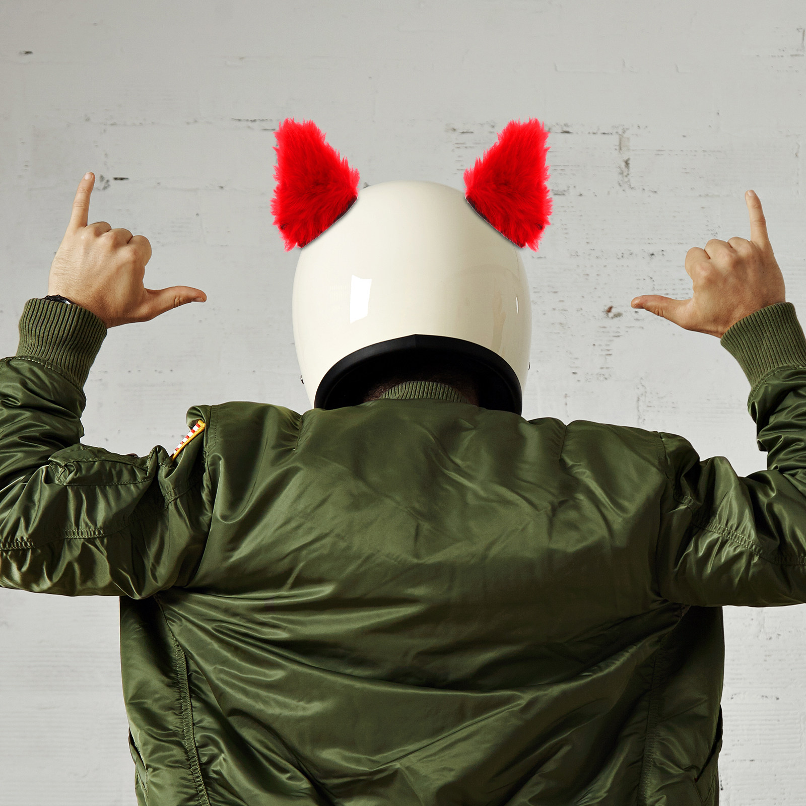 1Pair Motorcycle Cat Ears Deco - Cycling Gear Design 评论和价格