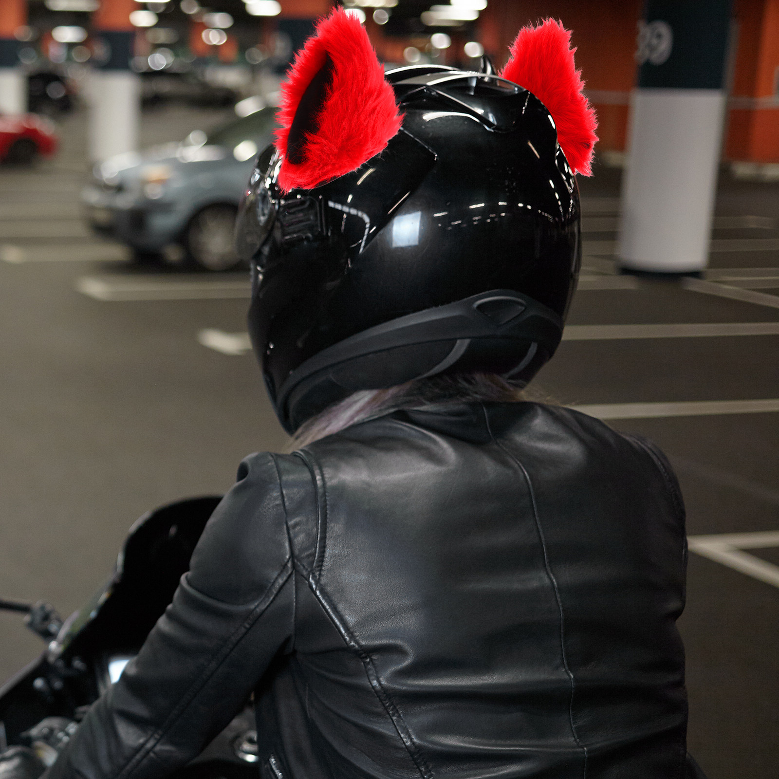 1Pair Motorcycle Cat Ears Deco - Cycling Gear Design 评论和价格