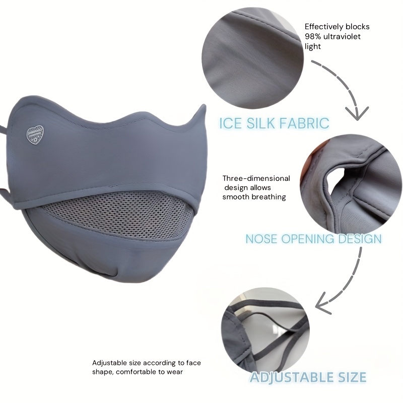 3DBreathable Ice Silk Mask wit - Cycling Gear Design 评论和价格