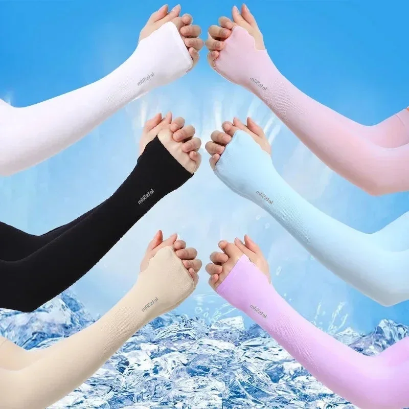 1 Pairs Ice Sleeves Arm Sleeve - Cycling Arm Warmers 评论和价格