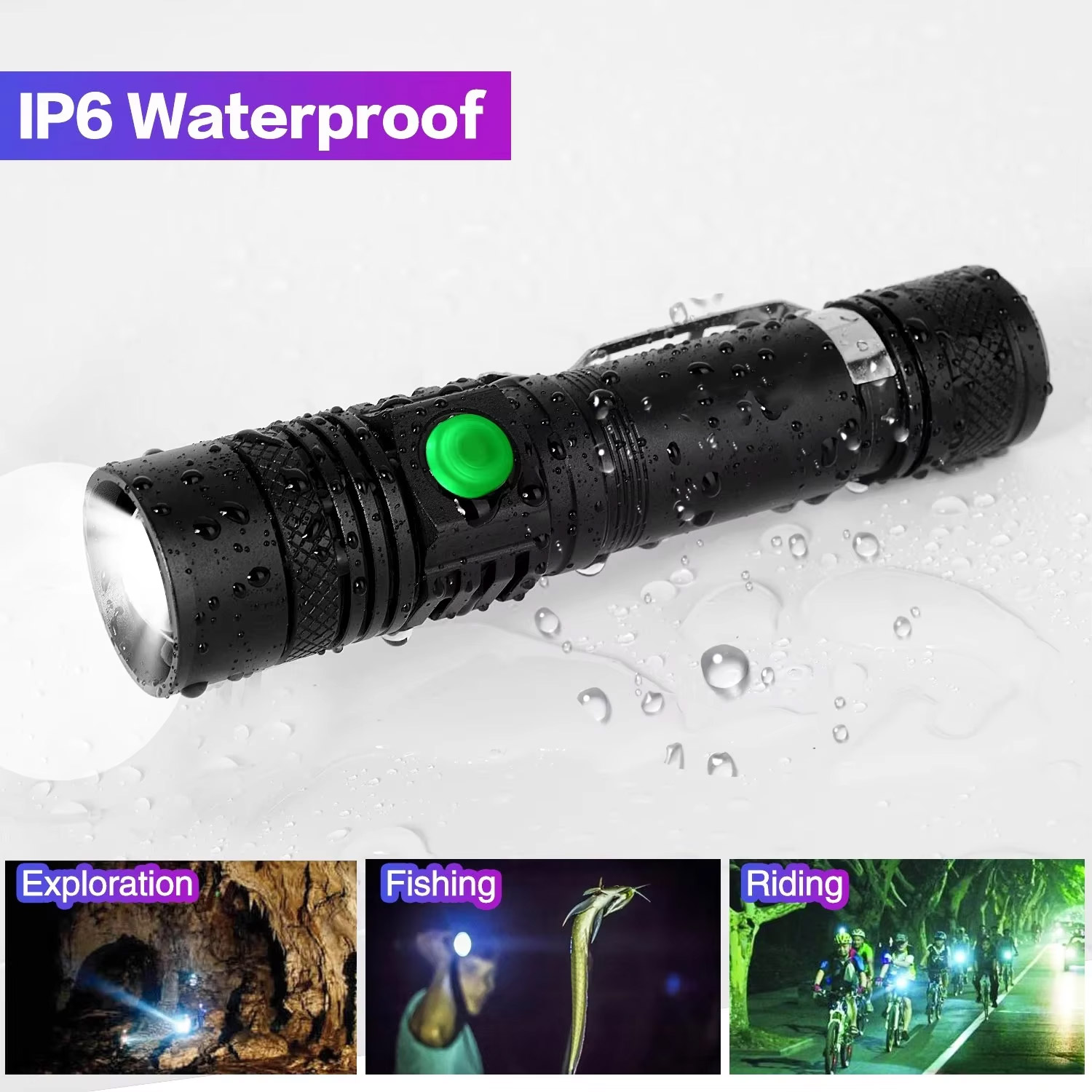 Ultra Bright Flashlight USB Li - Cycling Gear Charging Station 评论和价格