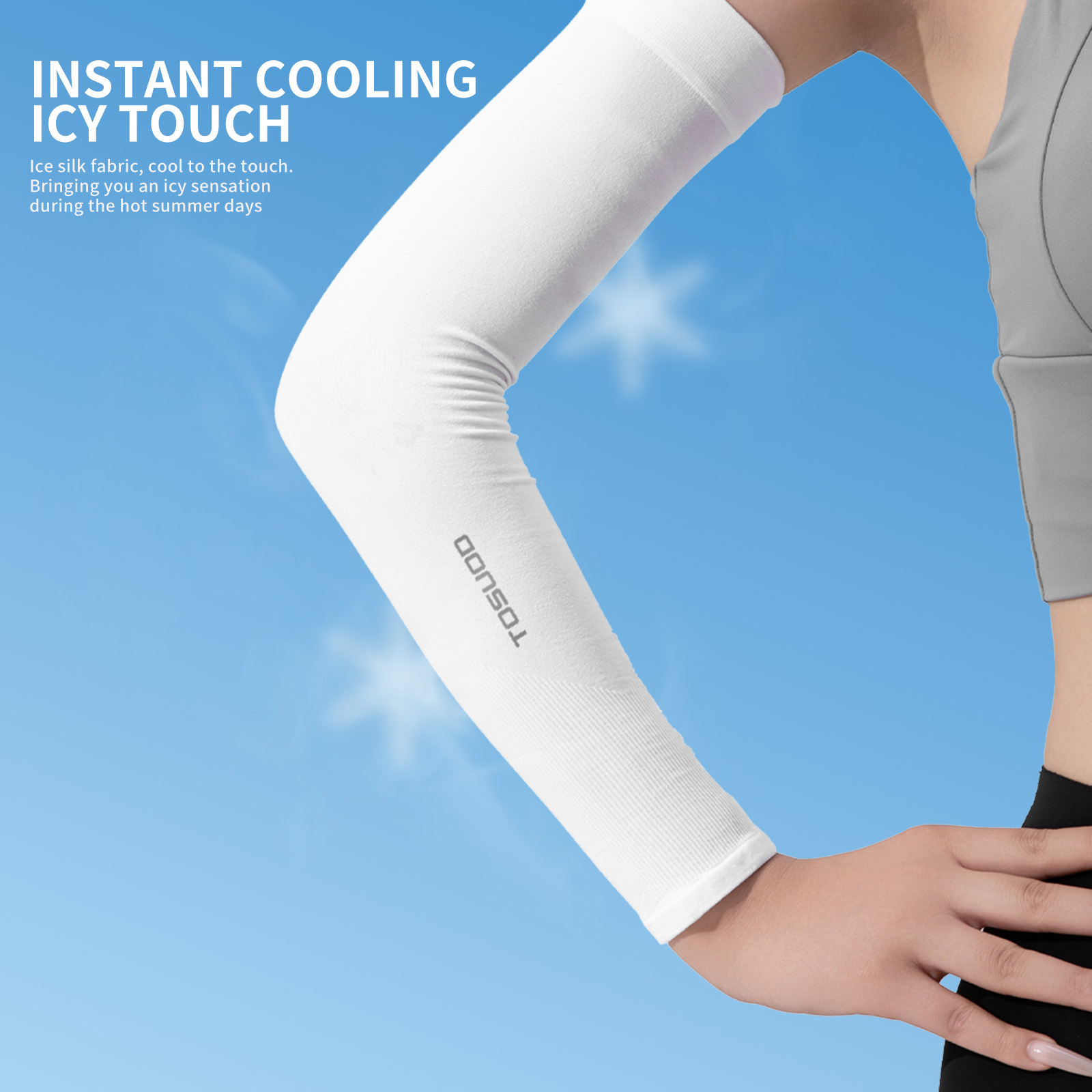 TOSUOD Ice Silk Bicycle Sleeve - Cycling Arm Warmers 评论和价格