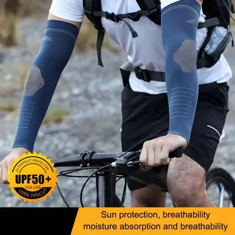 Summer Sun Protection Ice Silk - Cycling Arm Warmers 评论和价格