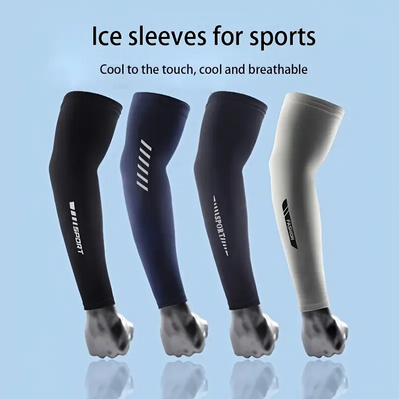 Ice Silk Sleeve UV Protection  - Cycling Arm Warmers 评论和价格