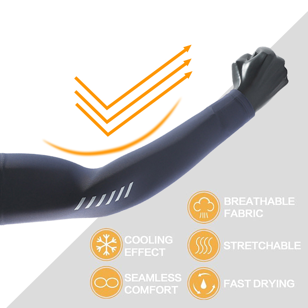 Ice Silk Sleeve UV Protection  - Cycling Arm Warmers 评论和价格