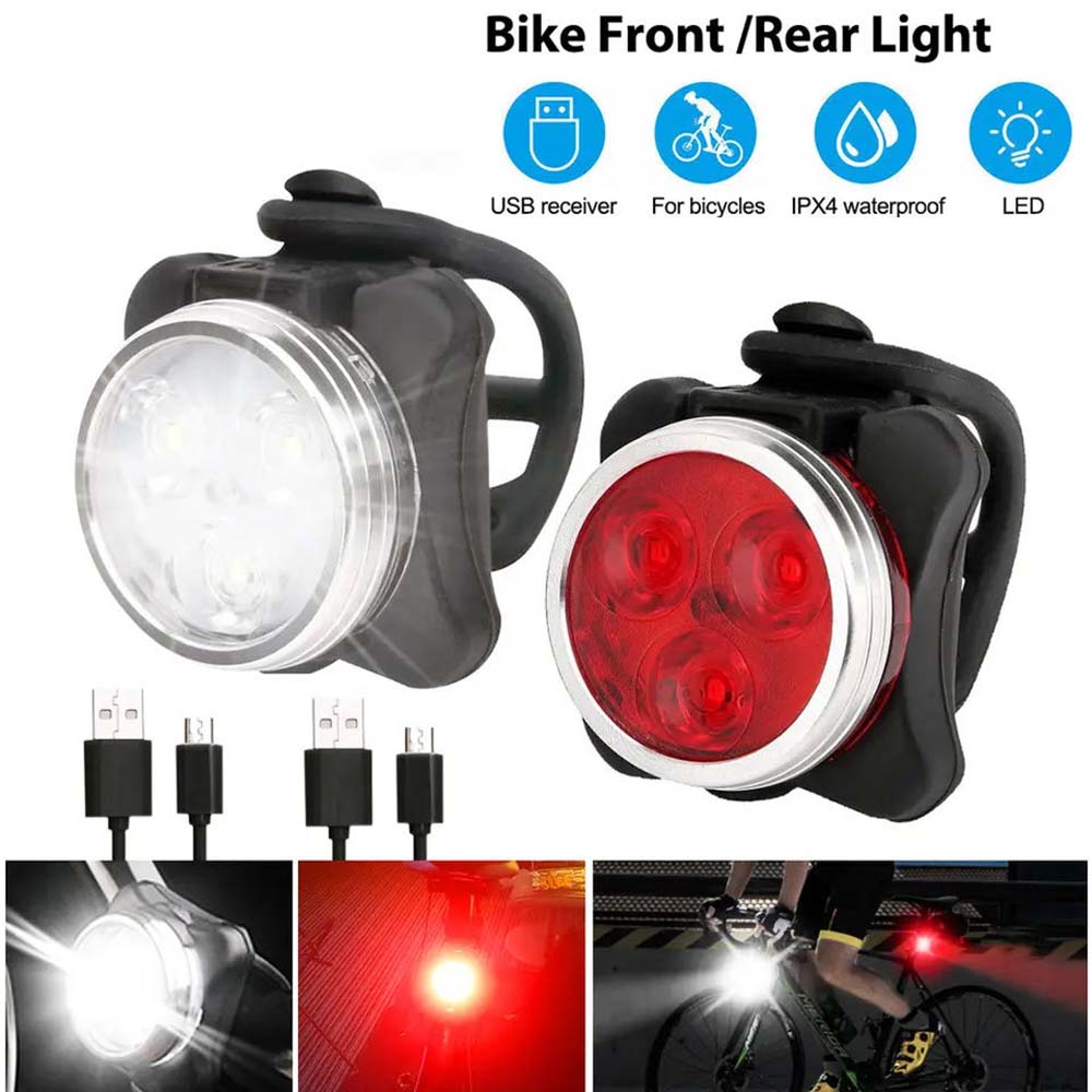 Bicycle Headlight Tail Light O - Cycling Gear Charging Station 评论和价格