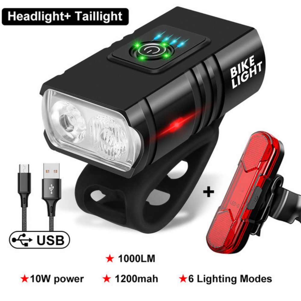Bicycle Light T6 LED Front USB - Cycling Gear Charging Station 评论和价格