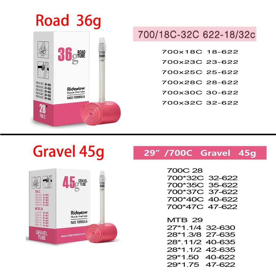 RideNow TPU Bike Inner Tube 70 - Gravel Bike Tires 评论和价格